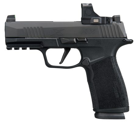 Sig Sauer 365XCA9BXR3PRS P365 XMacro w/Optic Compact 9mm Luger 17+1 3.70" Black Nitron Stainless Steel Serrated w/Sig ROMEO-X Compact Slide, Black Stainless Steel Frame w/Beavertail & Picatinny Rail,