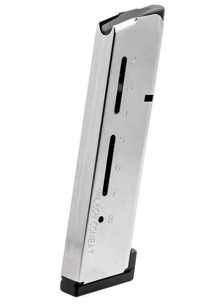 Wilson Combat 500AHD ETM  8rd Detachable w/ Aluminum Floor Plate 45 ACP+P Fits Wilson Combat 1911 Elite Tactical Stainless Steel