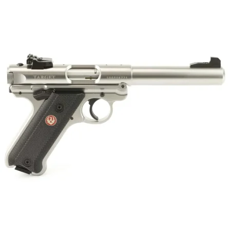 RUGER MRK IV TRGT 22LR 5.5" STS BLK GRP ADJ SGHT 10RD