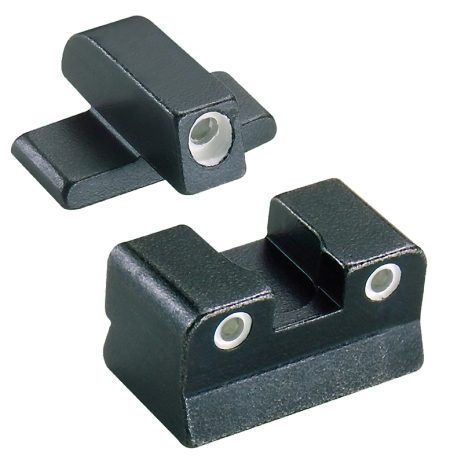 Trijicon 600049 Bright & Tough Night Sights Green/Tritium White Outline Front Sight-Green/Tritium White Outline Rear Sight Beretta 92A1/96A1