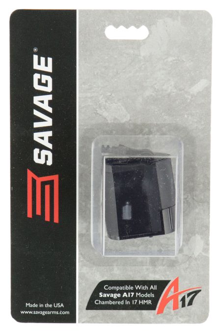 Savage Arms 90022 A17/B17 10rd Rotary 17 HMR Black Polymer