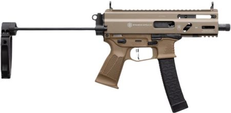 GRAND POWER STRIBOG SP9A3S 9MM - 5" 30RD MAG TAILHOOK BRACE FDE
