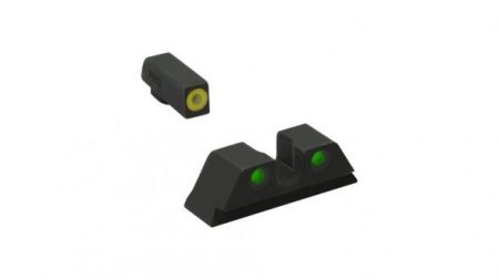 Meprolight ML41231 Hyper-Bright Yellow Ring Front/Green Rear Sights for Kimber DASA Revolvers