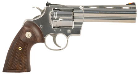 COLT PYTHON STAINLESS REVOLVER 357 MAG 5" 6 RD