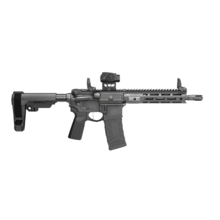 SPRINGFIELD ARMORY SAINT VICTOR GEAR PAC 300BLK 11.5" PISTOL, SBA3, BLACK, FLIP UPS, 4-30RD