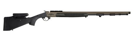 Traditions R74660450B Pursuit XT Pro 50 Cal Tungsten Cerakote 26" Fluted/Threaded w/VAPR Twist Barrel, Black Adj Cheek Piece & LOP Synthetic Stock