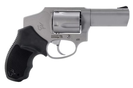 Taurus 650 .357 Magnum 3-inch stainless revolver, 5-shot, black rubber grip