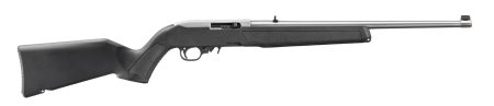 Ruger 32006 10/22  22 LR 10+1 18.50" Satin Stainless Steel Barrel & Drilled & Tapped Receiver, Black Fixed w/M-LOK Polymer Stock