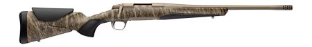 Browning 036147294 X-Bolt 2 Speed SPR Full Size 6.5 PRC 3+1 20" Smoked Bronze Cerakote Fluted Threaded Barrel, Smoked Bronze Cerakote Steel Drilled & Tapped Receiver, Mossy Oak Bottomland Adj Vari-Tec