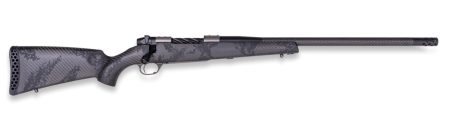 Weatherby MGT01N25RWR4B Mark V Backcountry Guide TI 25 WBY RPM 4+1 22" +2 Black Fluted Threaded Barrel, Titanium Drilled & Tapped Receiver, Exposed Carbon w/Carbide Black Accents Fixed Peak 44 Blackto