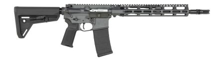 Vktr Industries V31100916648 VK-1 5.56 NATO 30+1 13.70" Black Threaded Barrel, Sniper Gray Cerakote Aluminum Receiver w/Picatinny Rail, M-LOK Handguard, Black Magpul MOE SL Polymer Stock, Magpul K2 Gr