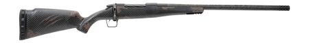 Fierce Firearms RGESC25CM18BTS Carbon Rogue 25 Creedmoor 3+1 18" Carbon Fiber Match Grade Threaded Barrel, Black Cerakote Stainless Steel Drilled & Tapped Receiver, Trophy Camo LR Negative Comb Carbon
