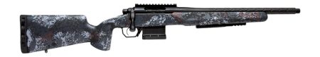 Horizon Firearms HRF-VBL-450B-16R Vandal Bloodline 450 Bushmaster 16.50" SOCOM Black Big Pins Fluting/Threaded Barrel, SOCOM Black Receiver w/Picatinny Rail, Arca Rail Forend, Iota EKO Carbon Fiber St