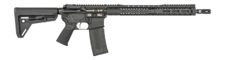 Black Rain Ordnance SSPABLK SSP  5.56 NATO 30+1 16" Black Nitride Threaded Barrel, Black Armor Cerakote Aluminum Receiver w/Picatinny Rail, Magpul MOE SL Black Polymer Stock, Black Magpul Grip