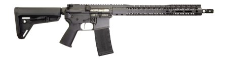 Black Rain Ordnance SSP300BLKSMK SSP  300 Blackout 30+1 16" Black Nitride Threaded Barrel, Smoke Cerakote Aluminum Receiver w/Picatinny Rail, Magpul MOE SL Black Polymer Stock, Black Magpul Grip