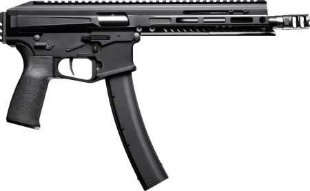 Patriot Ordnance Factory 02542 Phoenix  9mm Luger 35+1 8.50" 8" Black Threaded Barrel, Black Anodized Aluminum Receiver w/Picatinny Rail, M-LOK Handguard MFT Grip, Rear Picatinny Rail, Ambidextrous