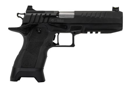 Oa Defense 2311 Full Size 9mm Luger 17+1 5" Stainless Barrel, Black Steel Optic Ready/Serrated Slide, Black Aluminum Frame w/Picatinny Rail, Black Polymer Grip, Ambidextrous