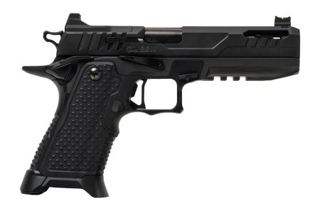 Oa Defense 2311 Pro Elite Full Size 9mm Luger 17+1 5" Ported Barrel, Black DLC Steel Optic Ready/Serrated Slide, Black Aluminum Frame w/Picatinny Rail, Black Aluminum Grip, Ambidextrous