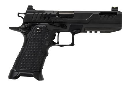 Oa Defense 2311 Pro Elite Full Size 9mm Luger 21+1 5" Black DLC Steel Optic Ready/Serrated Slide, Black Aluminum Frame w/Picatinny Rail, Black Aluminum Grip, Ambidextrous