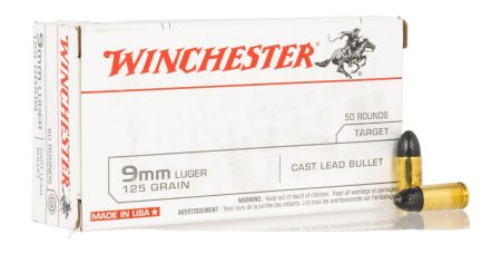 WIN USA9MM125 9MM USA TARGET CLB 125GR   50/10