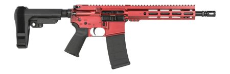 Shark Coast Tactical SCC07121BLZ-P Blaze  5.56 NATO 30+1 10.50" Black Nitride Threaded Barrel, Aluminum Receiver w/Picatinny Rail, M-LOK Handguard, Polymer SB Tactical SBA3 Brace, Polymer Grip