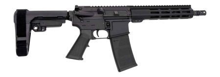 Andro Corp Industries 556103HB ACI-15 Halo 5.56 NATO 30+1 10.30" Black Nitride Threaded Barrel, Black Anodized Aluminum Receiver w/Picatinny Rail, M-LOK Handguard, Black Polymer SBA3 Pistol Brace, A2