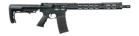 Black Rain Ordnance BRO-26052801 Spec15 5.56 NATO 30+1 16" Black Nitride Barrel, Matte Black Cerakote Aluminum Receiver w/Picatinny Rail, M-LOK Handguard, MFT Minimalist Black Polymer Stock, Black G.I
