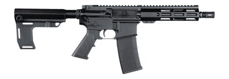 Andro Corp Industries 5568CBMPS ACI-15 CQB 5.56 NATO 30+1 8" Black Nitride Threaded Barrel, Black Anodized Aluminum Receiver w/Picatinny Rail, M-LOK Handguard, Black Polymer SBA3 Pistol Brace, A2 Grip
