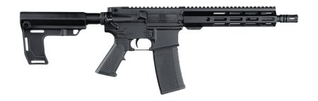 Andro Corp Industries 556103HBMPS ACI-15 Halo 5.56 NATO 30+1 10.30" Black Nitride Threaded Barrel, Black Anodized Aluminum Receiver w/Picatinny Rail, Black Polymer SBA3 Pistol Brace, A2 Grip, Ambidext