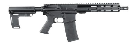 Andro Corp Industries 30010HBMPS ACI-15 Halo 300 Blackout 30+1 10" Black Nitride Threaded Barrel, Black Anodized Aluminum Receiver w/Picatinny Rail, M-LOK Handguard, Black Polymer SBA3 Pistol Brace, A