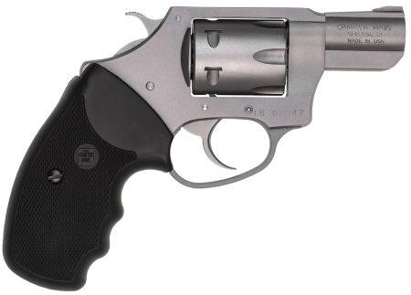 Charter Arms 72324 Pathfinder Small 22 WMR, 8 Shot 2" Stainless Steel Barrel & Cylinder, Anodized Aluminum Frame w/Black Finger Grooved Rubber Grip, Exposed Hammer