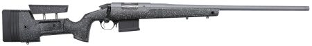 Bergara Rifles BPR2065MC Premier HMR Pro 6.5 Creedmoor 5+1 24" Threaded Barrel, Tactical Gray Cerakote, Black with Gray Fleck Stock
