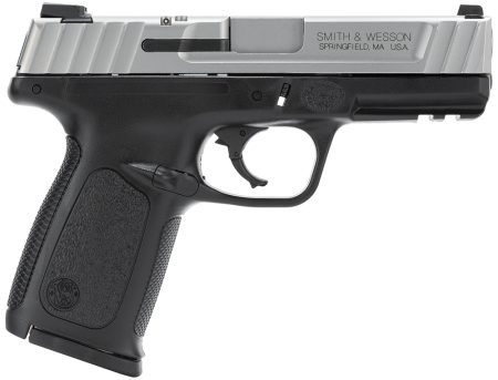 Smith & Wesson SD40 VE two-tone 4 inch .40 S&W pistol side view