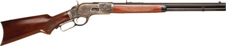 Cimarron 1873 Deluxe 32-20 lever-action rifle with 20 in octagonal barrel and walnut pistol-grip