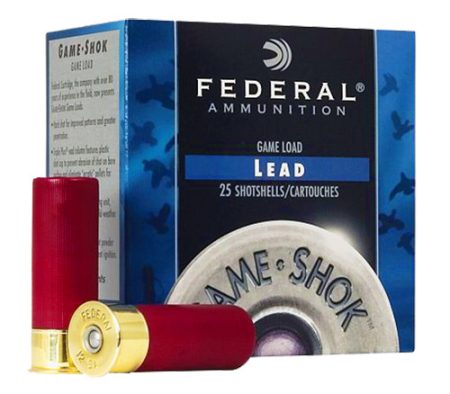 Federal 12 Gauge Ammunition Game-Shok H1264 2-3/4" #4 Shot 1-1/4oz 1330fps Case of 250 Rounds