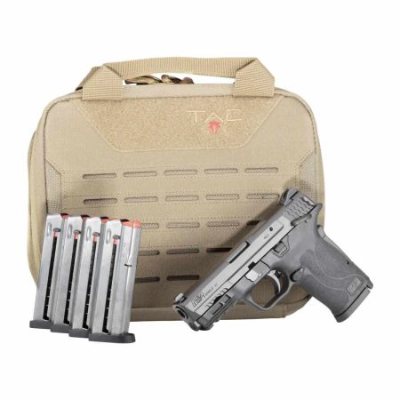 Smith & Wesson M&P9 Shield EZ M2.0 9mm black 3.675in with five 8-round magazines and case
