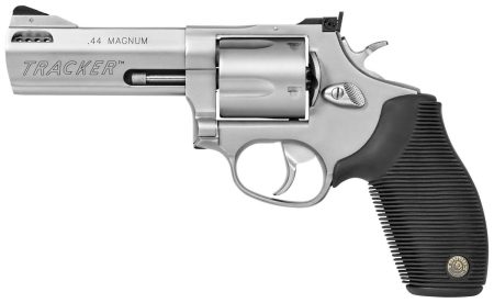 Taurus Tracker 44 .44 Magnum 4-inch ported stainless revolver with black rubber grip
