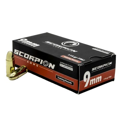 SCORPION 9MM 115GR FMJ 50RD BOX/1000RD CASE