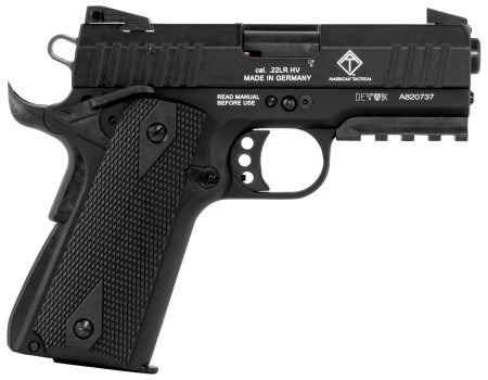 GSG GERG2210GSG9CA 922 *CA Compliant 22 LR 10+1 3.40" All Black Steel Barrel, Serrated Slide, Zinc Alloy w/Picatinny Rail & Beavertail Frame, Black Double Diamond Polymer Grip