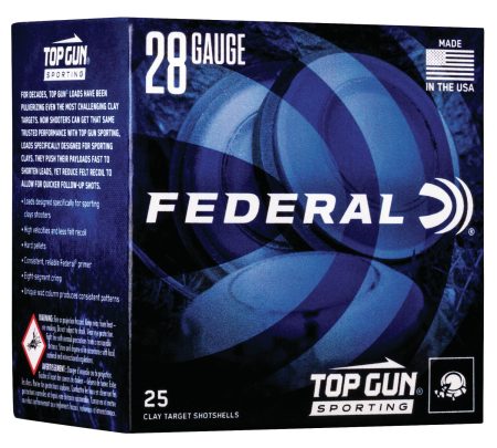 Federal TGS28218 Top Gun  28Gauge 2.75" 3/4oz 8Shot 25 Per Box/10 Case