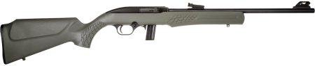 Rossi RS22L1811OD RS22  Semi-Auto 22 LR Caliber with 10+1 Capacity, 18" Barrel, Matte Black Metal Finish & Monte Carlo OD Green Synthetic Stock Right Hand (Full Size)