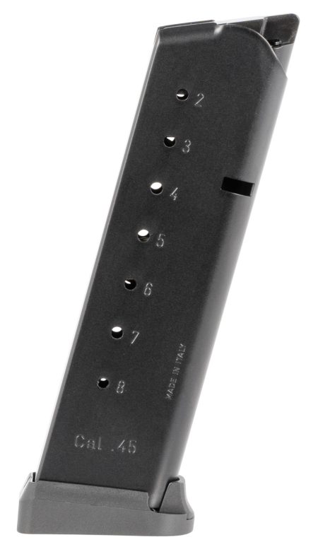 Mec-Gar MGCG4508MATCH 1911 Government 8rd 45 ACP, Blued w/Anti-Friction Coating Carbon Steel