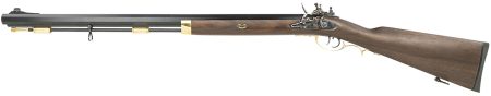 Taylors & Company 210112 Hawken Hunter Pedersoli 50 Cal Flintlock 28" Blued Octagon Barrel, Color Case Hardened Steel Receiver, Fixed Walnut Stock