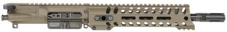 Patriot Ordnance Factory Minuteman Complete Upper 5.56x45mm NATO 10.50" Black Nitride Barrel Aluminum Patriot Brown Receiver 9" M-LOK Handguard Lo Pro DI Gas Block (Mid Length)