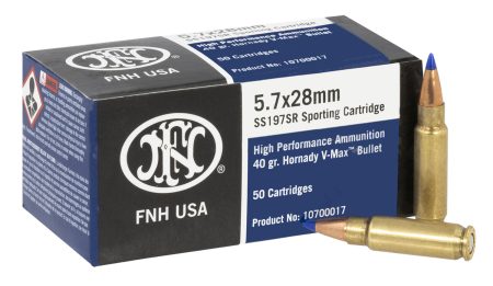 FN 10700017 High Performance  5.7x28mm 40gr Hornady V Max 50 Per Box/10 Case
