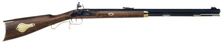 Traditions R2390801 Hawken Woodsman 50 Cal Flintlock 28" Octagonal, Blued Barrel/Rec, Hardwood Stock, Double Set Triggers, Brass Accents, Adjustable Sight