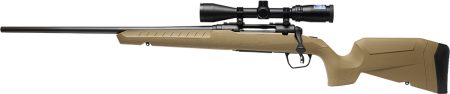 Savage Arms 32194 Axis 2 XP Combo 22-250 Rem 4+1 22" Black Sporter Barrel, Black Carbon Steel Receiver Drilled & Tapped, Flat Dark Earth Fixed Synthetic Stock, Weaver 3-9x40mm Scope, Left Hand