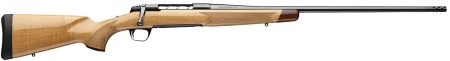Browning 036080226 X-Bolt 2 Medallion 30-06 Springfield 4+1 22" Blue Polished Threaded Barrel & Drilled & Tapped Carbon Steel Receiver, Fixed Gloss AAAA Maple Wood Stock, Radial Muzzle Brake