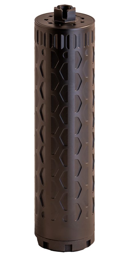 Boe Suppression BOE-TI-46-6 MOD1  450 Bushmaster 1.75" Black Titanium 1.375"x24