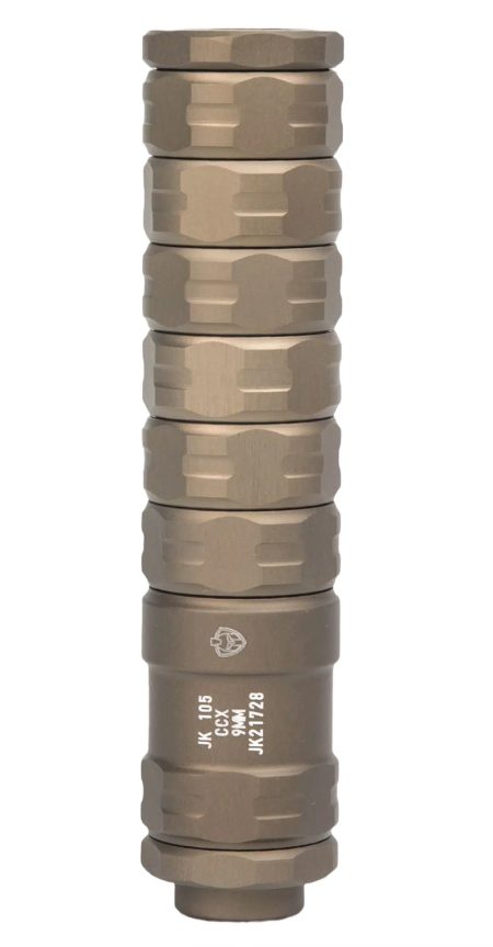 Jk Armament JK105CCX9FDE CCX  9mm Luger 1.05" Flat Dark Earth 1/2"x28